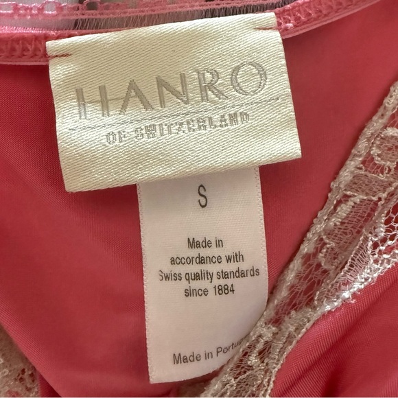 Hanro of Switzerland Soft Pink Tank Top Sz Small - Picture 3 of 4